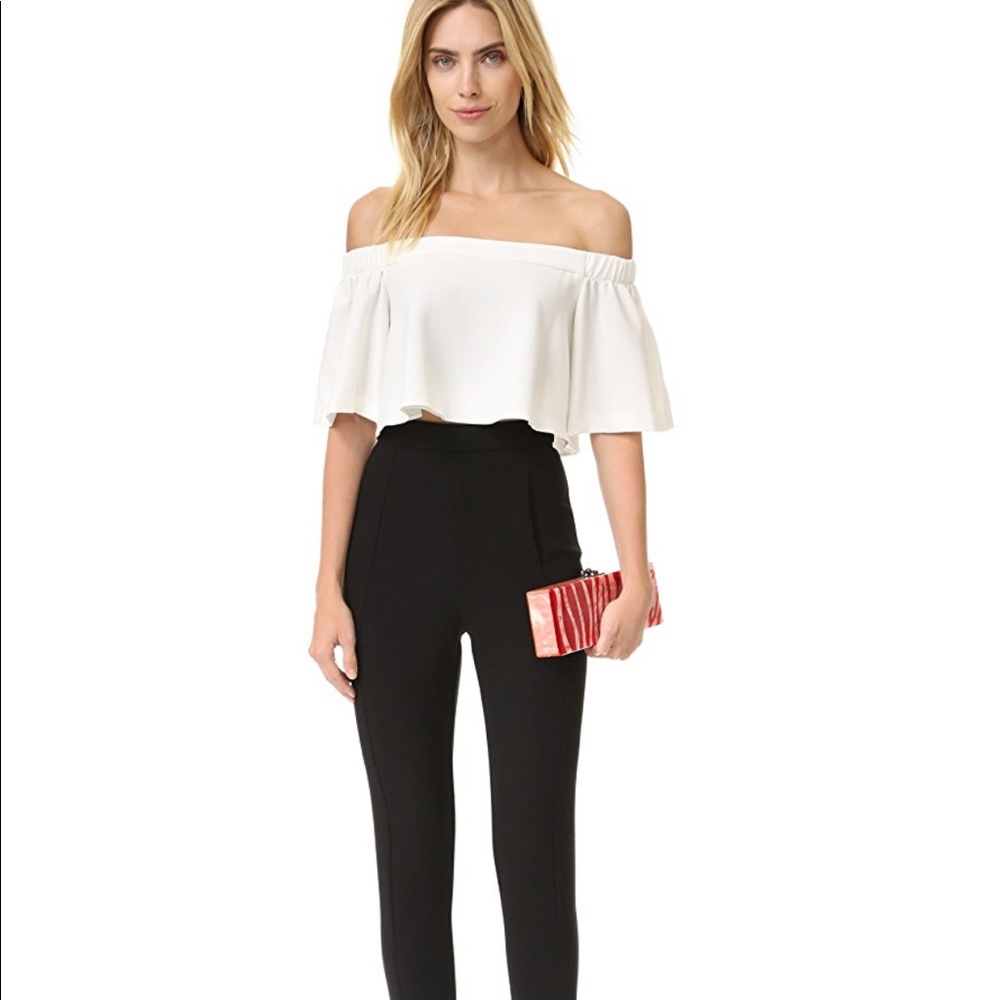 Worn once! Black halo 2 piece jumpsuit! Sold out!